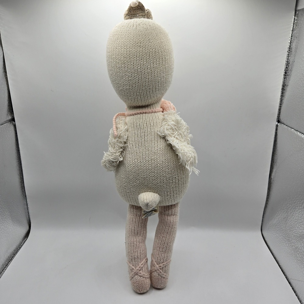 Cuddle + Kind Plush Harlow the Swan Stuffed Animal Knit Doll Toy Handmade - Picture 2 of 4